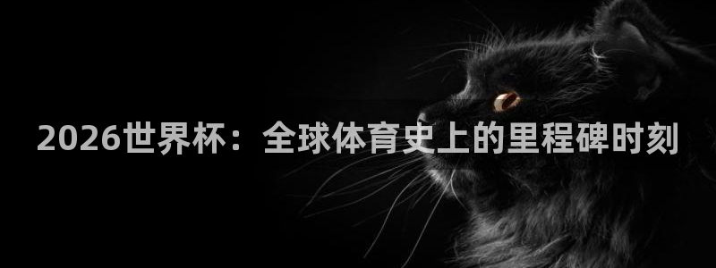 2026世界杯赛程表完整版:2026世界杯:全球体育史上的里程碑时刻